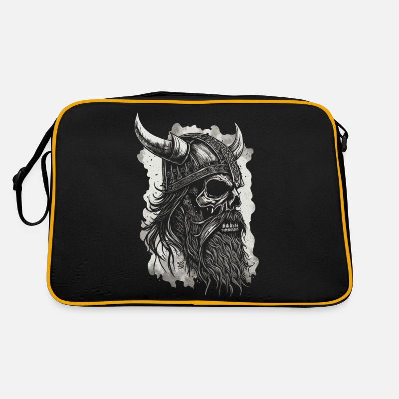 Wikinger Krieger Walhalla Nordischer Krieger Retro Tasche