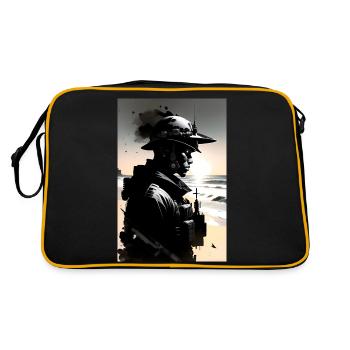 Soldat - Sac Retro - noir/or - Dos