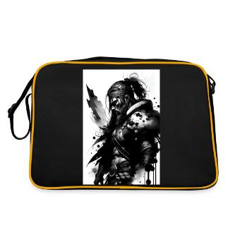 Viking - Retro Bag - black/gold - Back