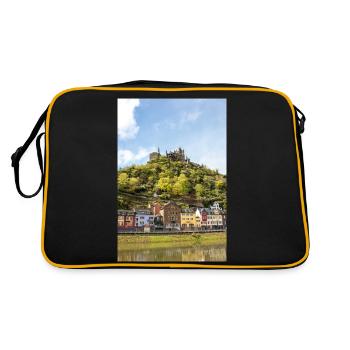 Reichsburg Fortress (Reichsburg) Cochem Rhineland - Retro Bag - black/gold - Back