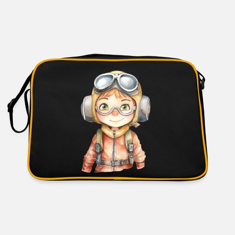 Dessin pilote à l’aquarelle Sac Retro