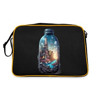 Sunken City Tattoo Drawing - Retro Bag - black/gold - Back