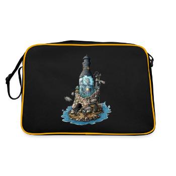Sunken City Tattoo Drawing - Retro Bag - black/gold - Back