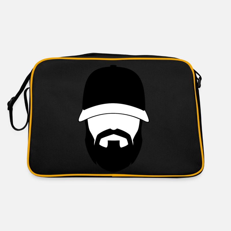 Mann mit Bart Retro Tasche