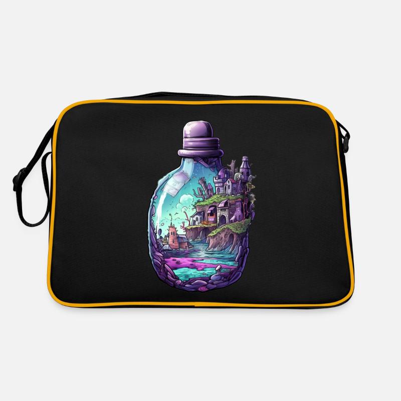 Dessin de bouteille Sunken City Sac Retro