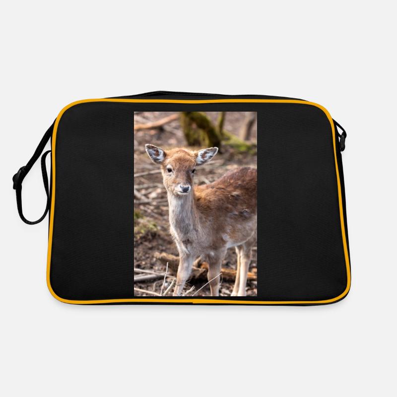 Fallow Deer (in german Damwild or Damhirsch) Dama Retro Bag