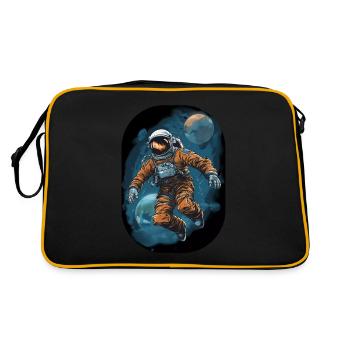 Space Man - Retro Bag - black/gold - Back