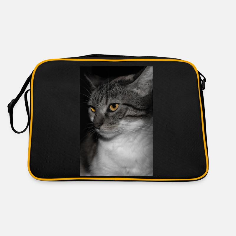 le chat au doux regard Sac Retro