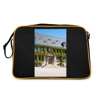 hôtel de ville (Rathaus) Quedlinburg Saxe-Anhalt Germ - Sac Retro - noir/or - Dos