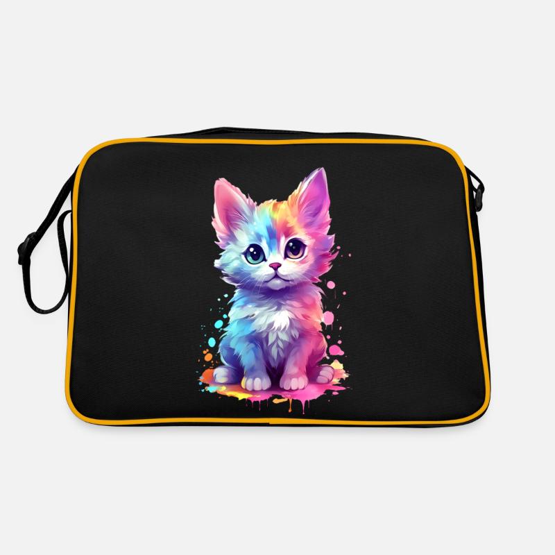 Idée d’impression unique et douce pour chat Sac Retro