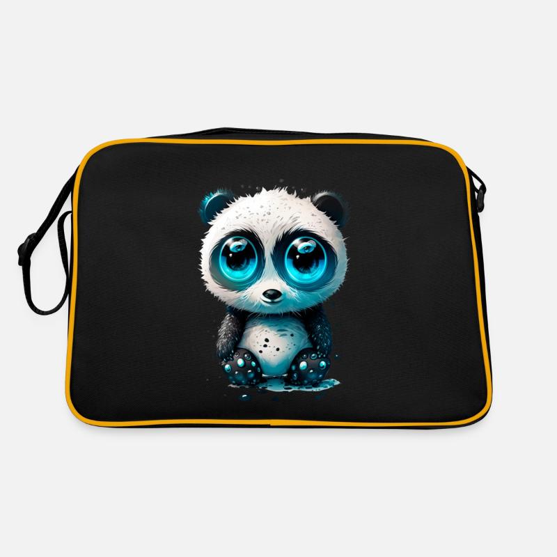 Doux panda ours Sac Retro