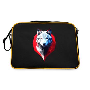 Wolf #1 - Retro Bag - black/gold - Back