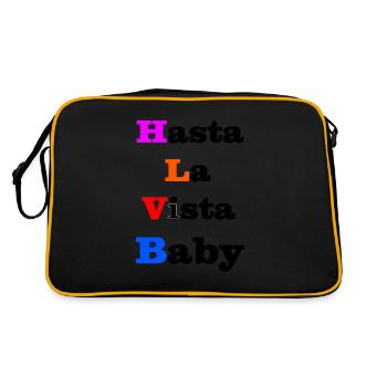 Hasta La Vista Bébé - Sac Retro - noir/or - Dos