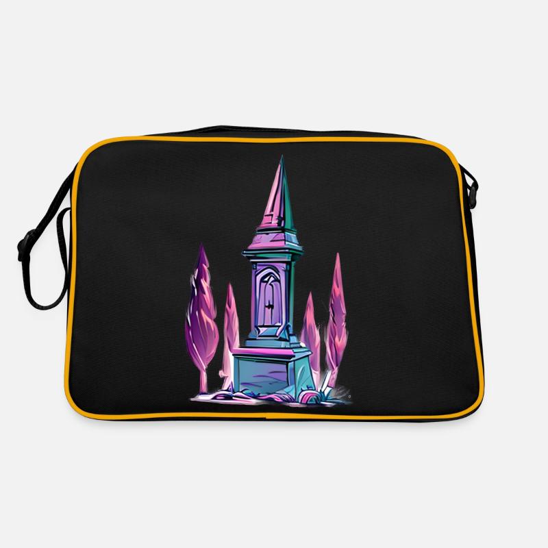 Einsames Grab Retro Tasche