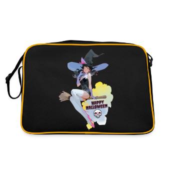 Happy Helloween Witch - Retro Bag - black/gold - Back