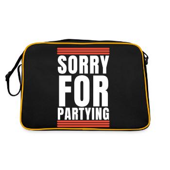 Sorry for partying - Retro Bag - black/gold - Back