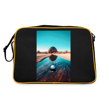 Round - Retro Bag - black/gold - Back