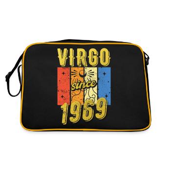 Vierge 1969 Cadeau d’anniversaire du zodiaque - Sac Retro - noir/or - Dos