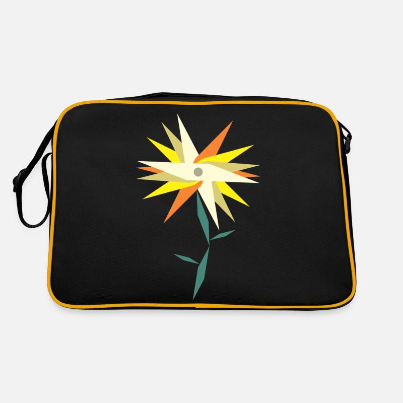 Low Poly Flower Retro Bag