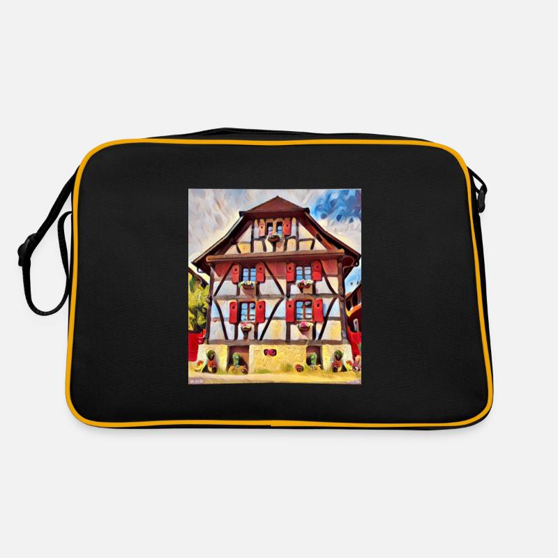 Maison Alsacienne Peinture Sac Retro