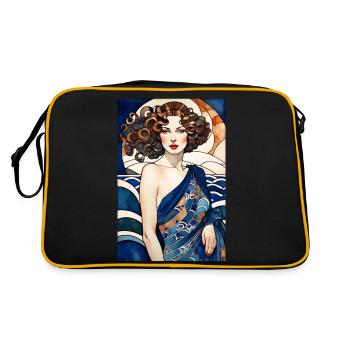 Art Deco 3 - Retro Bag - black/gold - Back