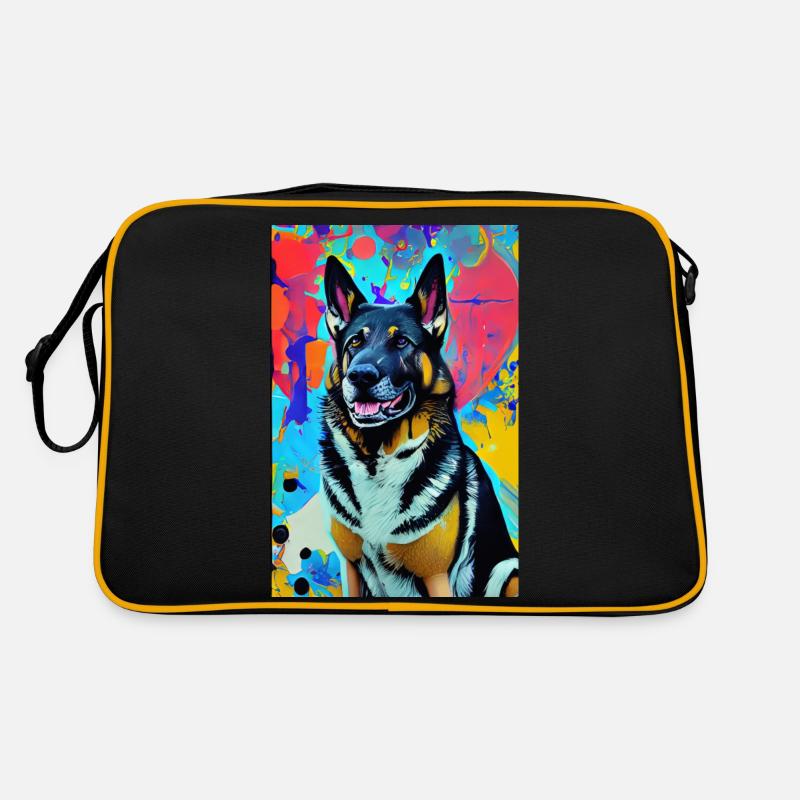 Modern Pop Art Print | colorful | German Shepherd Retro Bag