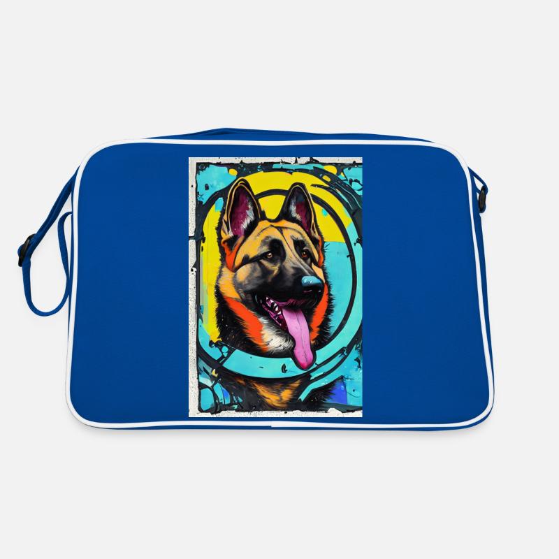 Modern Pop Art Print | colorful | German Shepherd Retro Bag