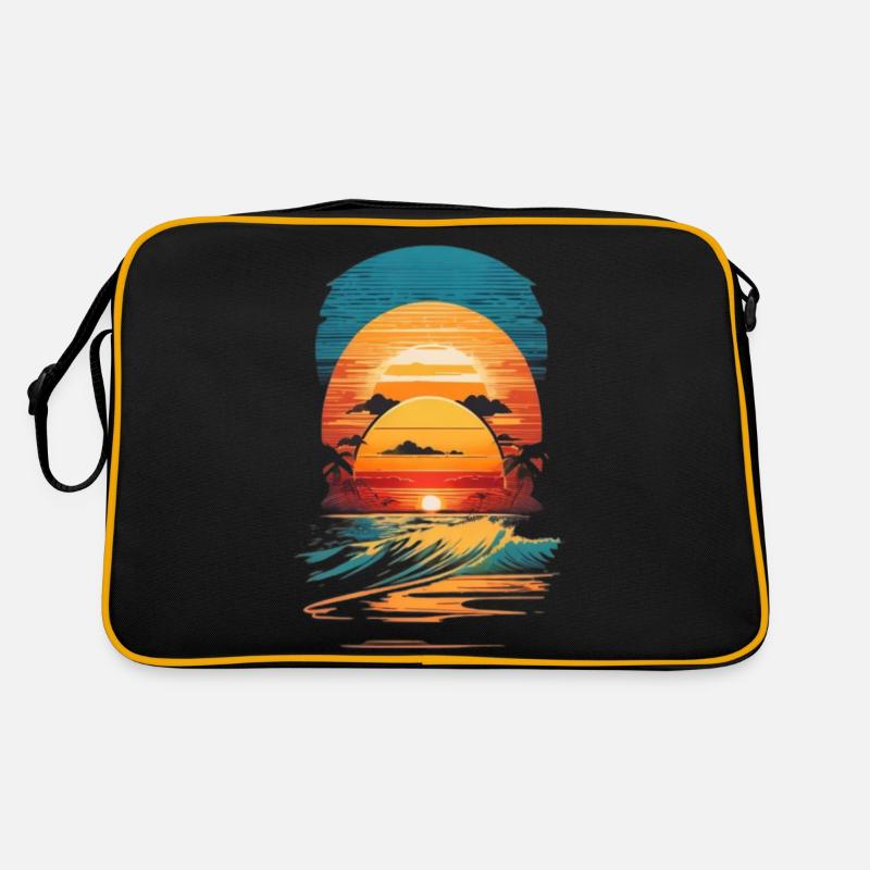 retro sunset waves Sac Retro