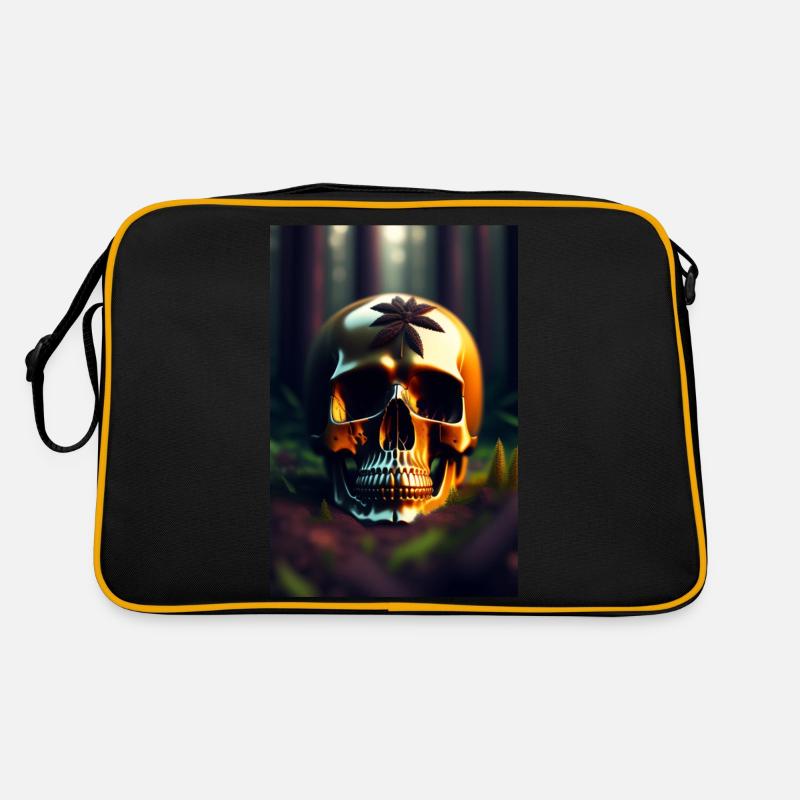 Weed Skull Retro Tasche