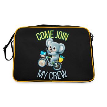 come join my crew - Retro Bag - black/gold - Back