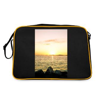 ocean - Retro Bag - black/gold - Back