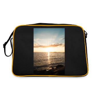ocean - Retro Bag - black/gold - Back