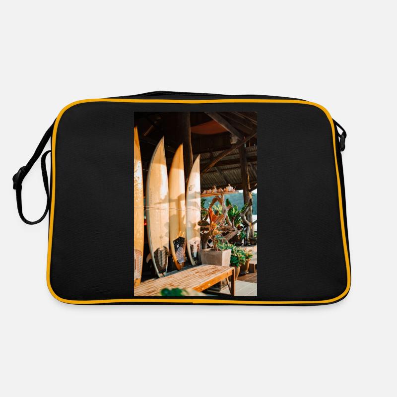 Brandung - Retro Tasche - Schwarz/Gold