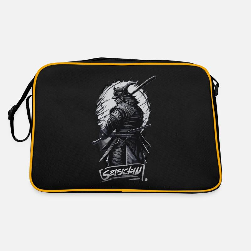 Black Samurai Retro Bag