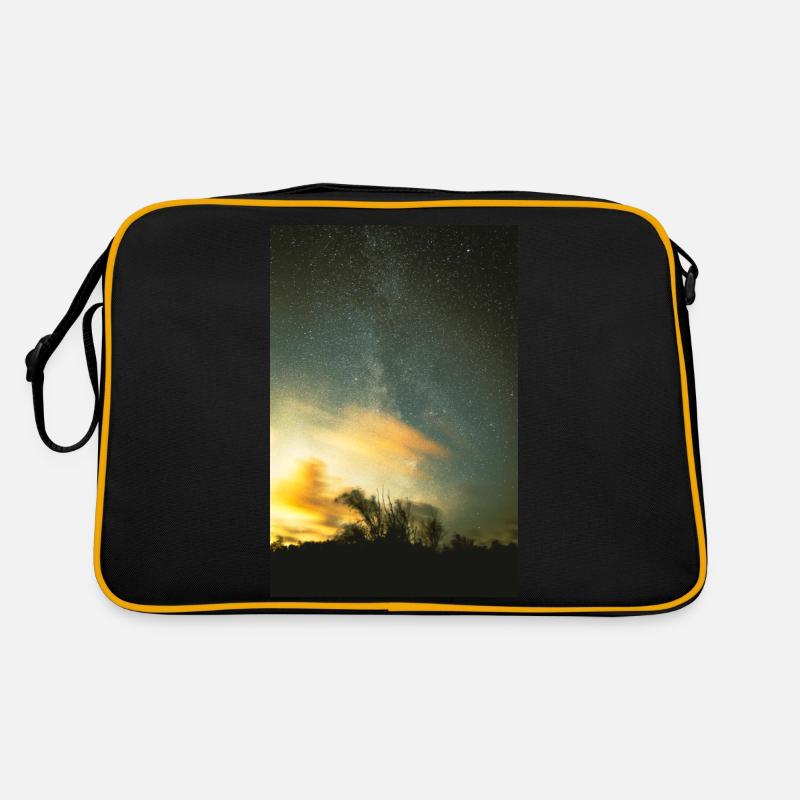Raum - Retro Tasche - Schwarz/Gold