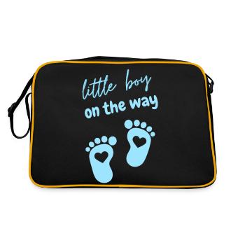 little boy on the way - Retro Bag - black/gold - Back