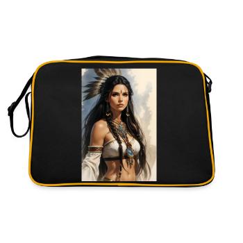 women - Retro Bag - black/gold - Back