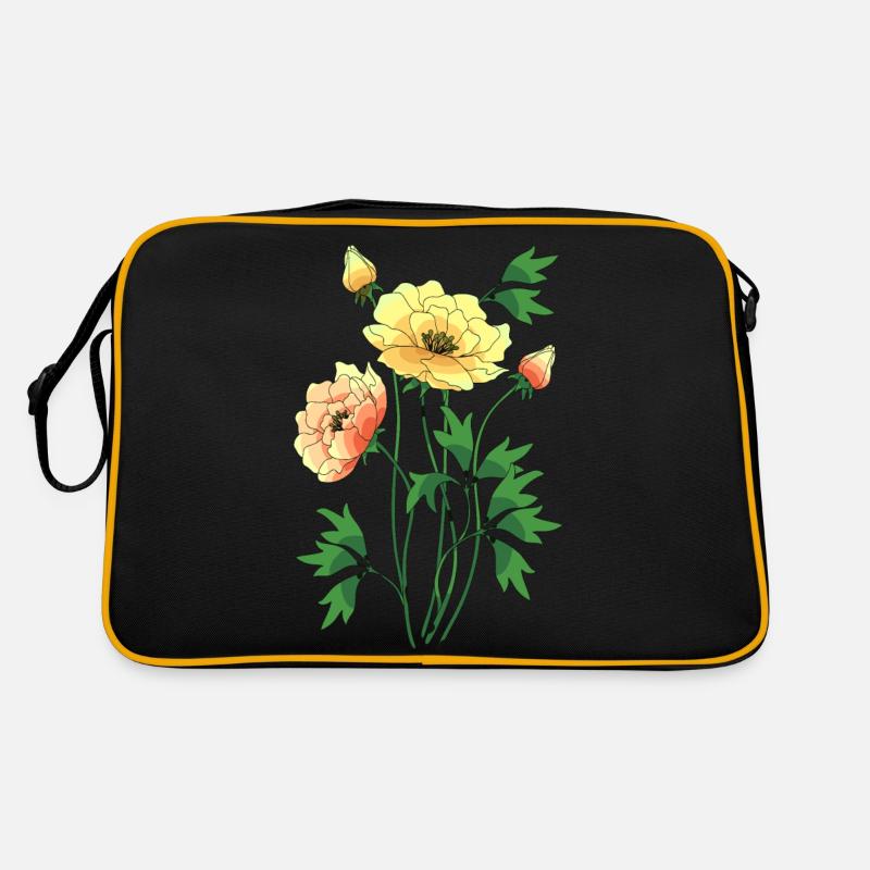 Blumen Retro Tasche