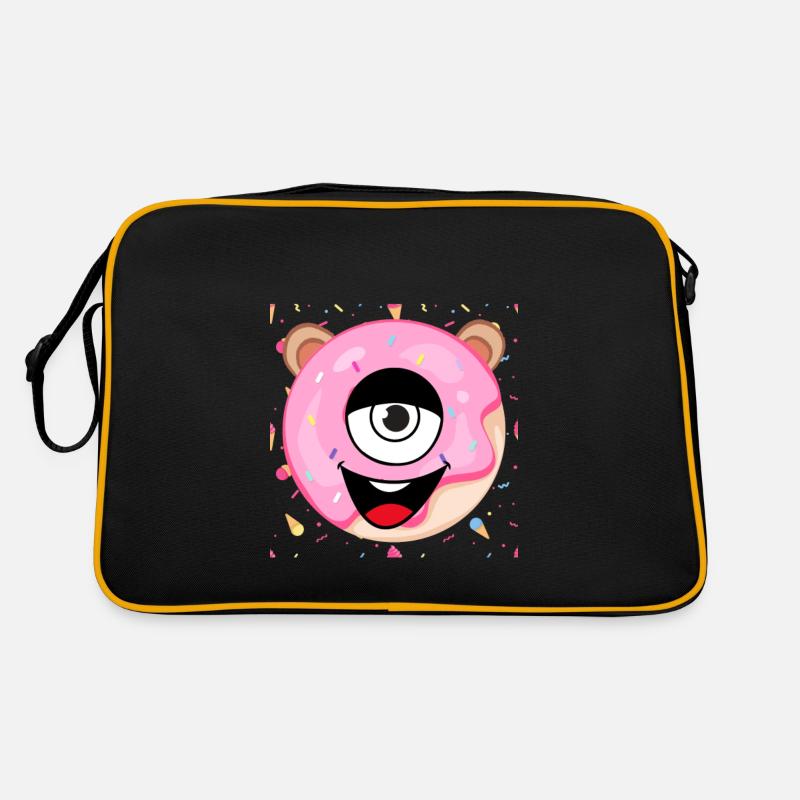 Cyclope doux - Sac Retro - noir/or
