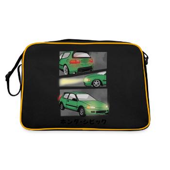 BANDE DESSINÉE DE VOITURE / HATCHBACK - Sac Retro - noir/or - Dos