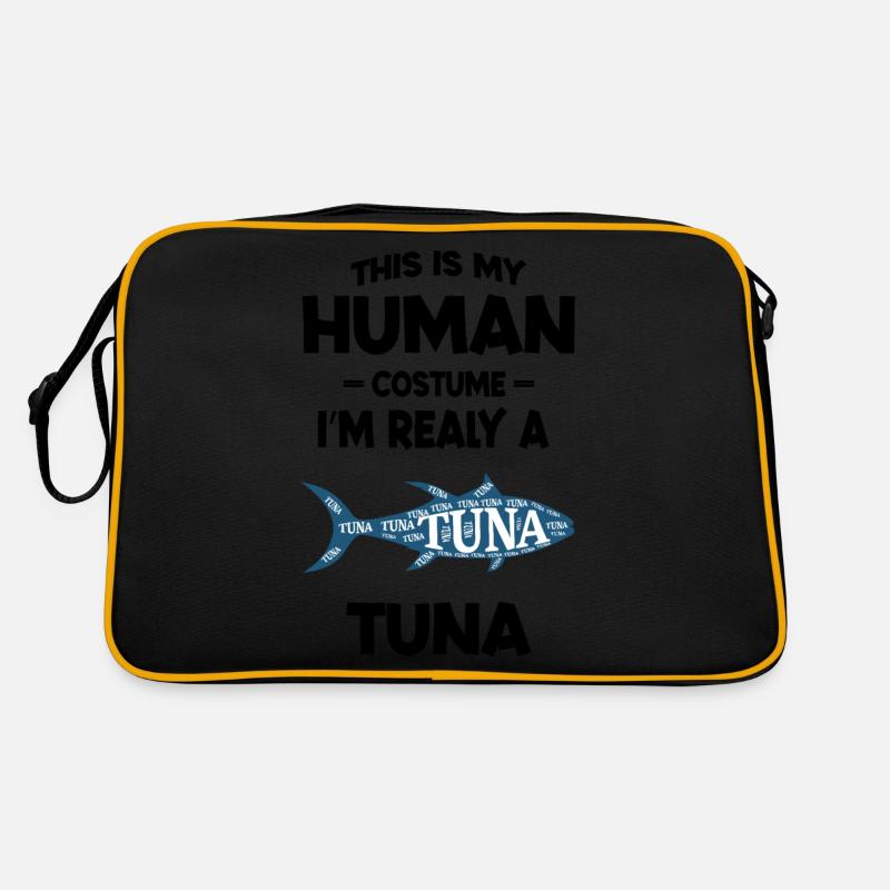 This is My Human Costume I m Really a Tuna Funny Retro Bag