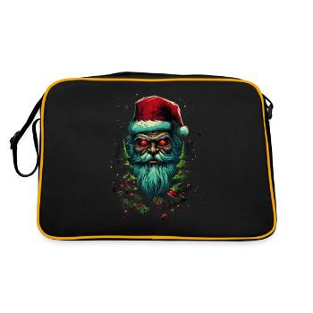 Xmas Santa - Retro Tasche - Schwarz/Gold - Hinten