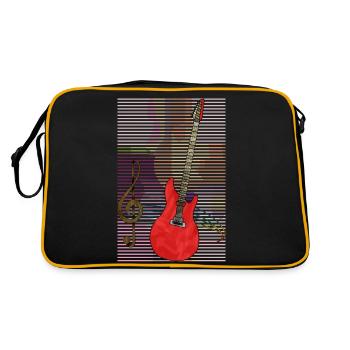 Guitare - Sac Retro - noir/or - Dos