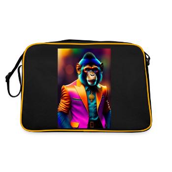 Dance Monkey - Retro Bag - black/gold - Back