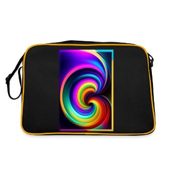 Swirl - Retro Bag - black/gold - Back