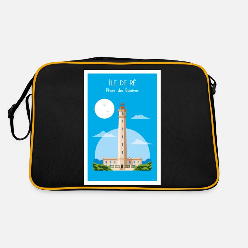 PHARE DES BALEINES - Sac Retro - noir/or