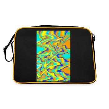 Abstract Art - Retro Bag - black/gold - Back