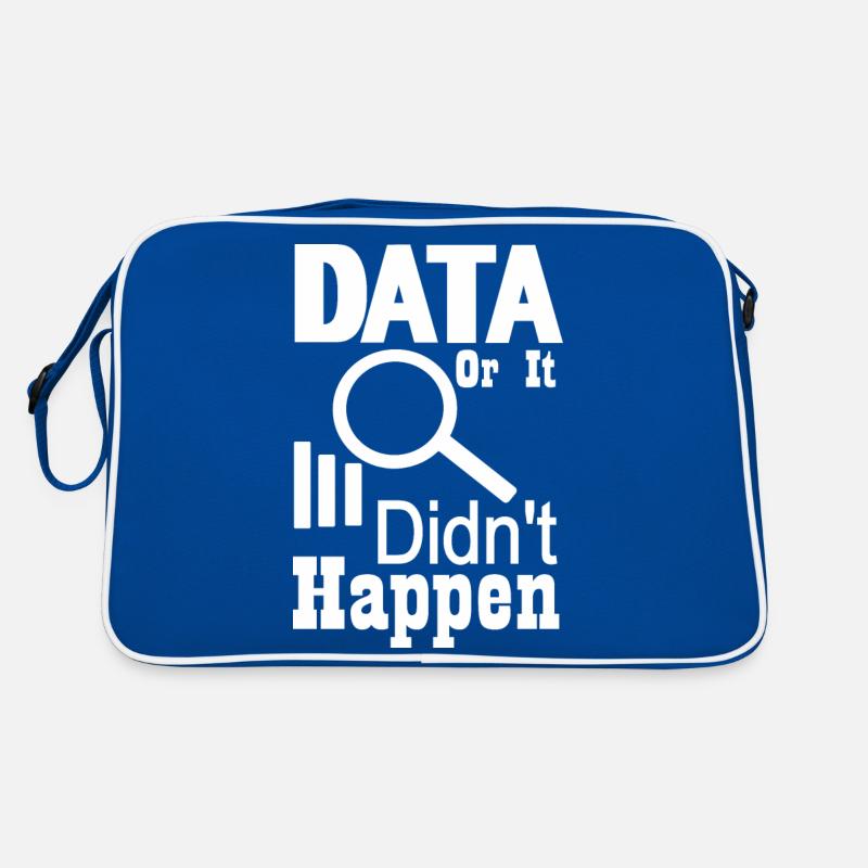 Daten oder es ist nicht passiert Retro Tasche