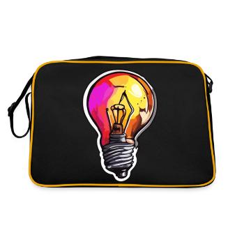 Ampoule / Ampoule / Luminosité / Lumière - Sac Retro - noir/or - Dos