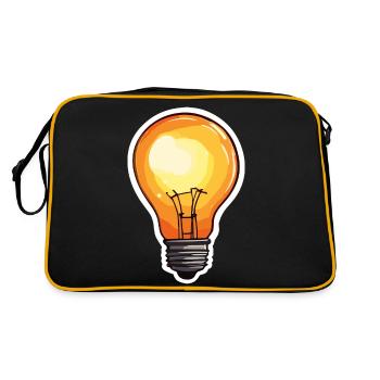 Ampoule / Ampoule / Luminosité / Lumière - Sac Retro - noir/or - Dos